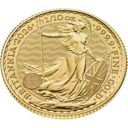 Zlatá minca 1/10 Oz Britannia 2026