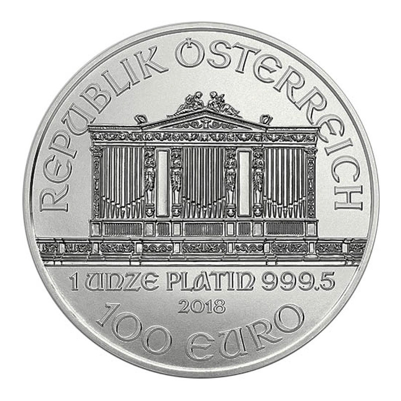 Platinová minca 1 Oz Wiener Philharmoniker 2018