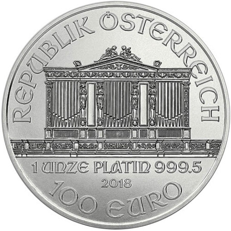 Platinová minca 1 Oz Wiener Philharmoniker 2018