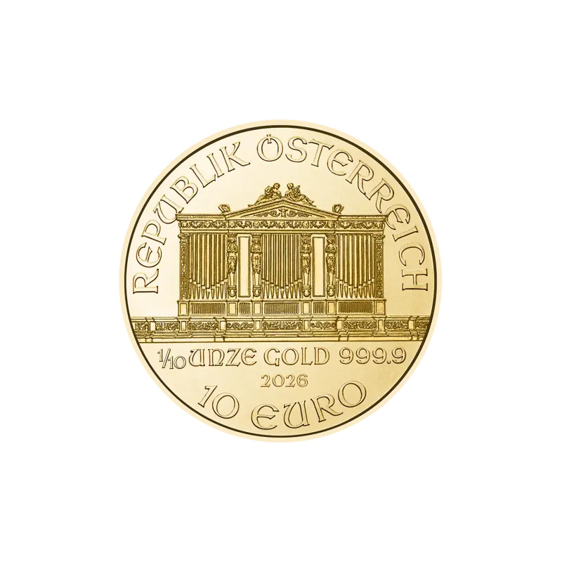 Zlatá minca 1/10 Oz Wiener Philharmoniker 2026