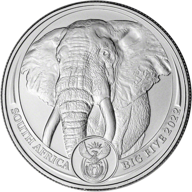 Platinová minca 1 Oz Big Five Elephant 2022