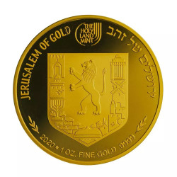 Zlatá minca 1 Oz The Western Wall 2020 Proof