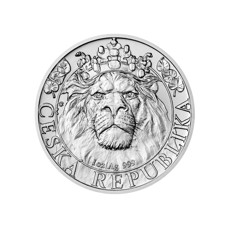 Strieborná minca 1 Oz Český lev 2022