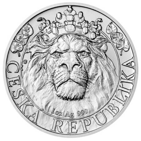 Strieborná minca 1 Oz Český lev 2022