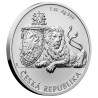 Strieborná minca 1 Oz Český lev 2017