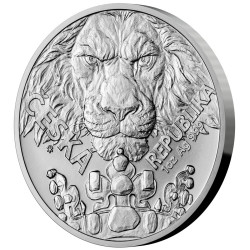 Strieborná minca 1 Oz Český Lev 20223