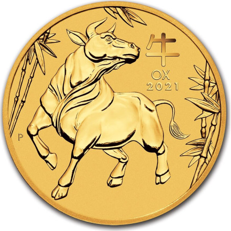 Zlatá minca 1/10 Oz Lunar Series III Year of the Ox 2021