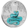 Strieborná minca 1/2 Oz Lunar Series III Rok of Snake 2025 Kolorovaná