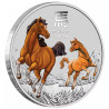 Strieborná minca 1/2 Oz Lunar Series III Year of the Horse 2026 Kolorované