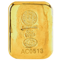 Zlatý zliatok 50 g Argor Heraeus liaty