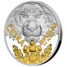 Strieborná minca 1 Oz Český Lev 2023 Pozlátené