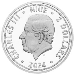 Strieborná minca 1 Oz Český Lev 2024 Pozlátené