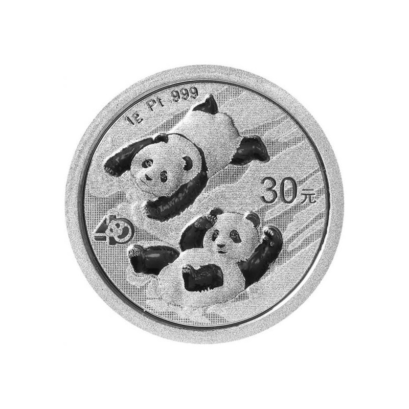Platinová minca 1 g China Panda 2022