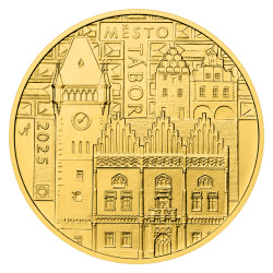 Zlatá minca 1/2 Oz 5000 Kč Mestská pamiatková rezervácia Tábor 2025 Standard