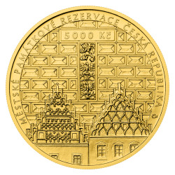 Zlatá minca 1/2 Oz 5000 Kč Mestská pamiatková rezervácia Tábor 2025 Standard