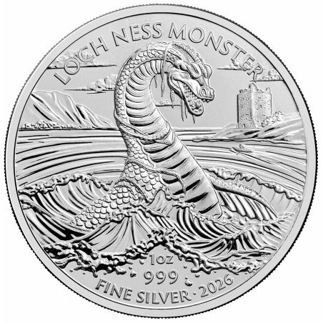 Strieborná minca 1 Oz Legendary Creatures Loch Ness Monster 2026