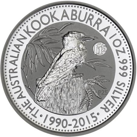 Strieborná minca 1 Oz Kookaburra 2015 (F15 Privy Mark)