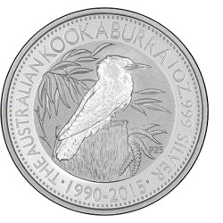 Strieborná minca 1 Oz Kookaburra 2015 - 25th Anniversary