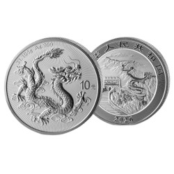 Strieborná minca 1 Oz China Dragon 2026