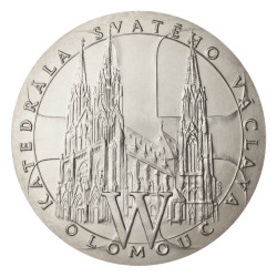 Platinová medaila 500 g Dóm sv.Václava v Olomouci