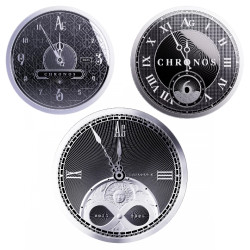 Súprava strieborných mincí 11 x 1 Oz Chronos 2015-2025