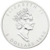 Strieborná minca Maple Leaf 1990