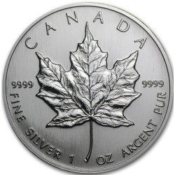 Strieborná minca Maple Leaf 1992