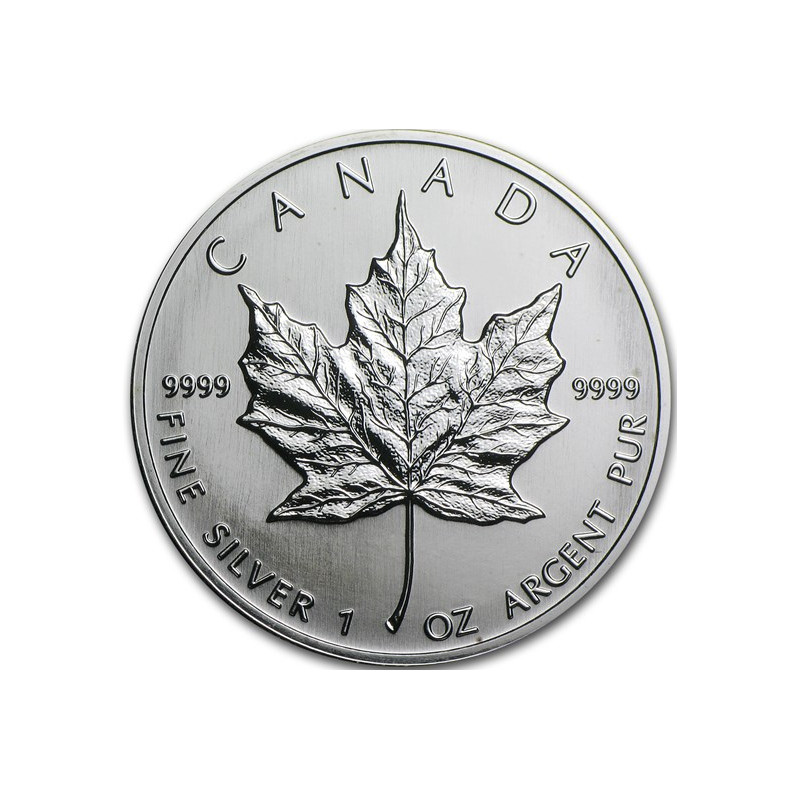 Strieborná minca Maple Leaf 1991