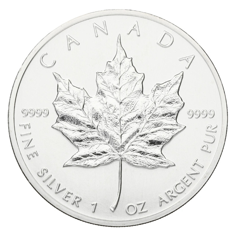 Strieborná minca Maple Leaf 1989