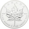 Strieborná minca Maple Leaf 1989