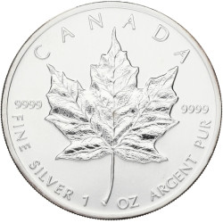 Strieborná minca Maple Leaf...