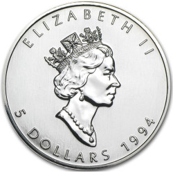 Strieborná minca Maple Leaf...