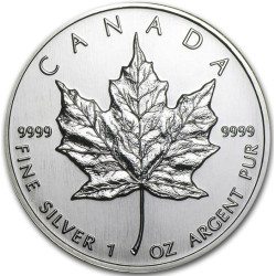 Strieborná minca Maple Leaf 1994