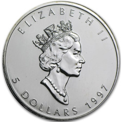 Strieborná minca Maple Leaf...