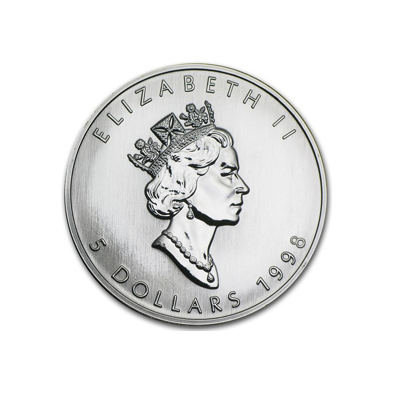 Strieborná minca Maple Leaf 1998