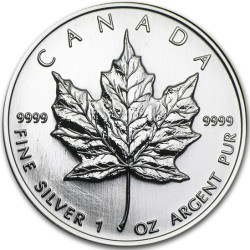 Strieborná minca Maple Leaf 1998