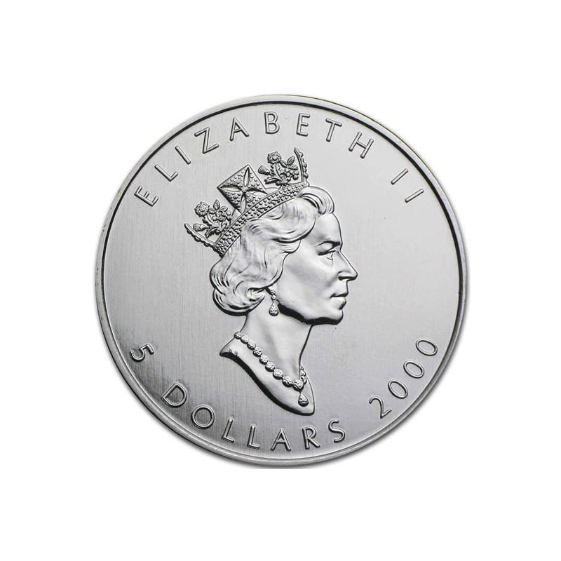 Strieborná minca Maple Leaf 2000