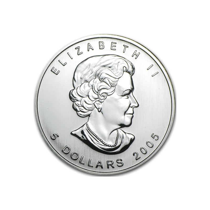 Strieborná minca Maple Leaf 2005