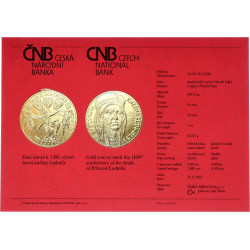 Zlatá minca 1 Oz k 1100. výročiu úmrtia kňažnej Ludmily Proof