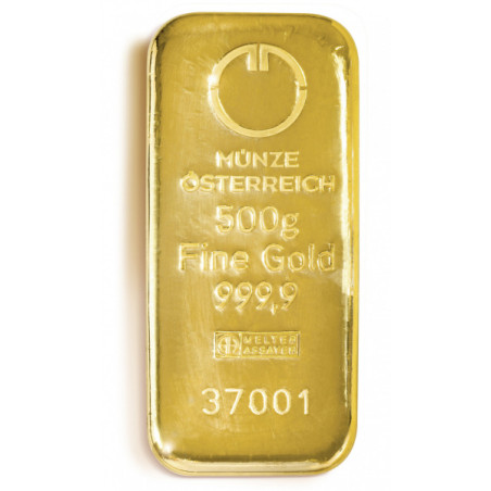 Zlatý zliatok 500 g Münze Österreich