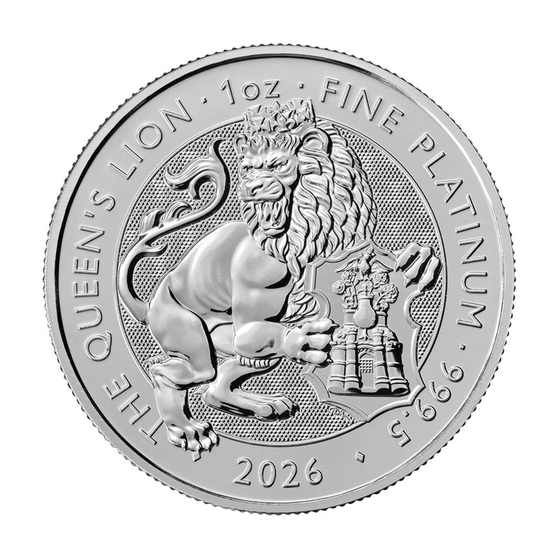 Platinová minca 1 Oz The Tudor Beasts Queens Lion 2026