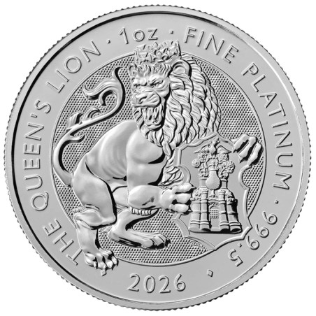 Platinová minca 1 Oz The Tudor Beasts Queens Lion 2026