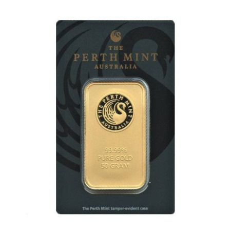 Zlatý zliatok 50 g Perth Mint