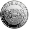 Strieborná minca 1 Oz African Wildlife Elephant 2020