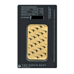 Zlatý zliatok 50 g Perth Mint