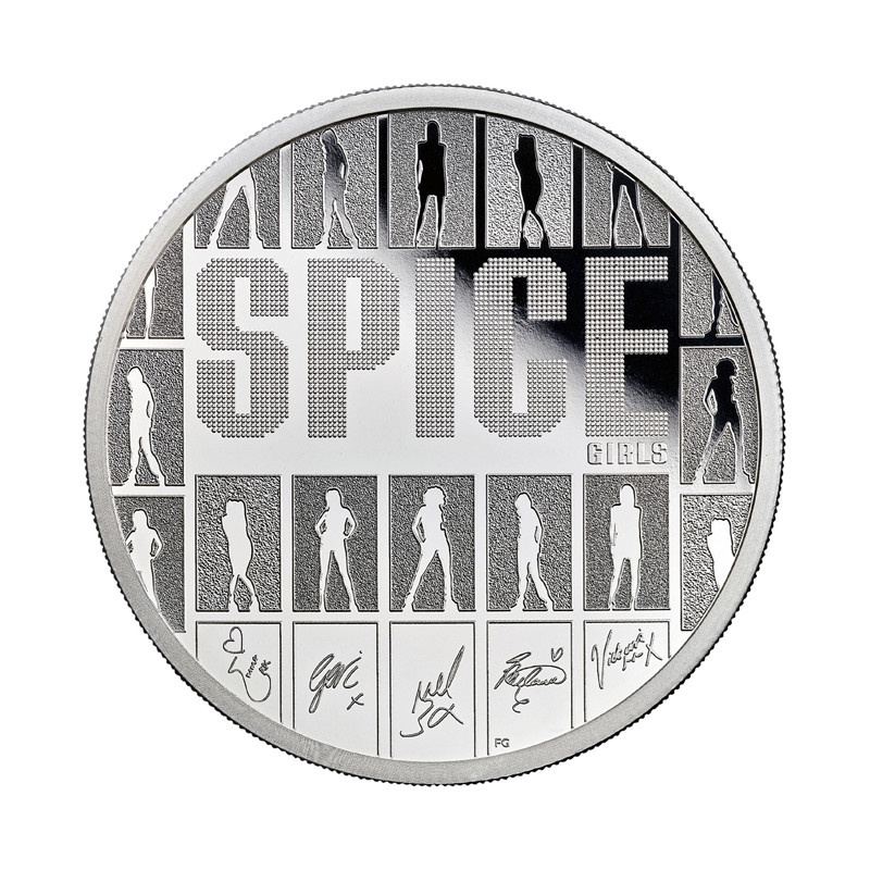 Strieborná minca 2 Oz Music Legends Spice Girls 2026
