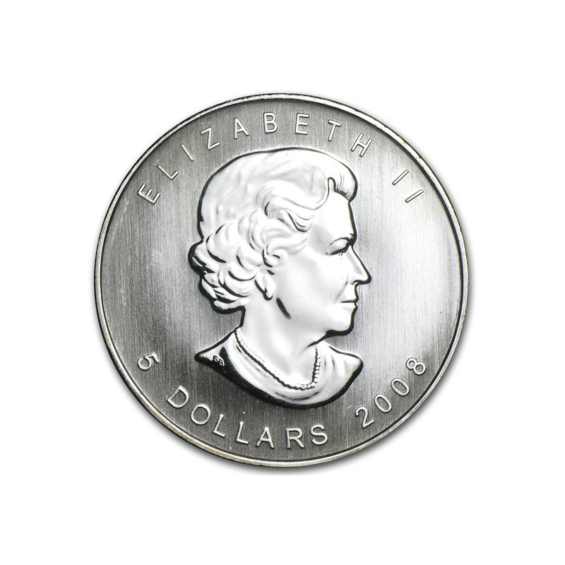 Strieborná minca Maple Leaf 2008