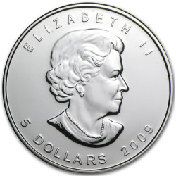 Strieborná minca Maple Leaf...