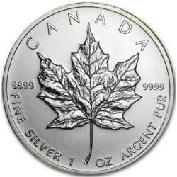 Strieborná minca 1 Oz Maple Leaf 2010