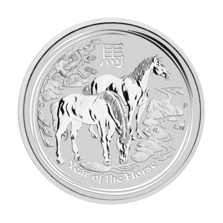 Strieborná minca 10 Oz Lunar Series II Year of the Horse 2014